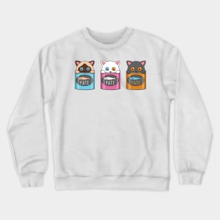 Kawaii Cat Pate Crewneck Sweatshirt